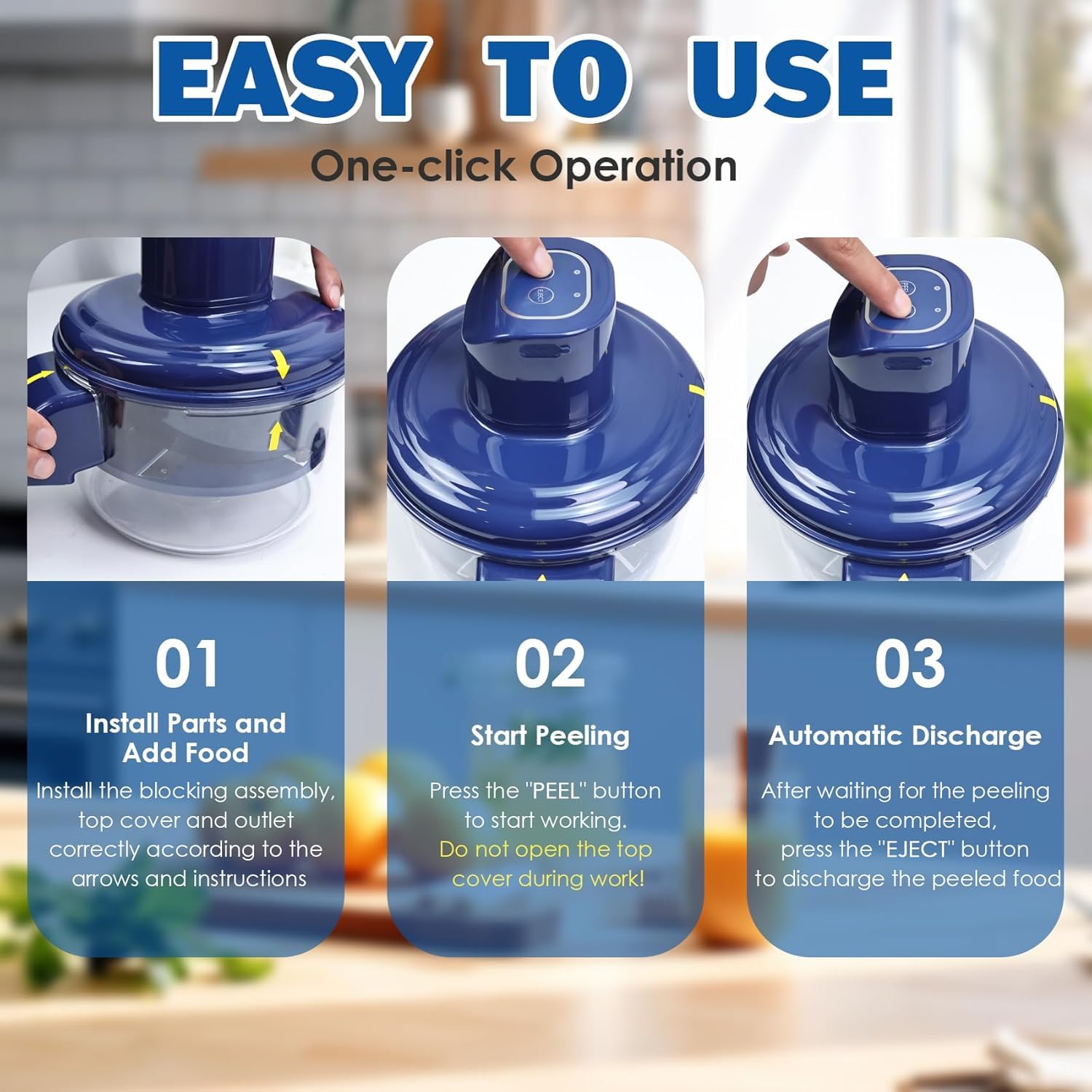 Automatic Electric Peeler – Fast, Safe & Effortless