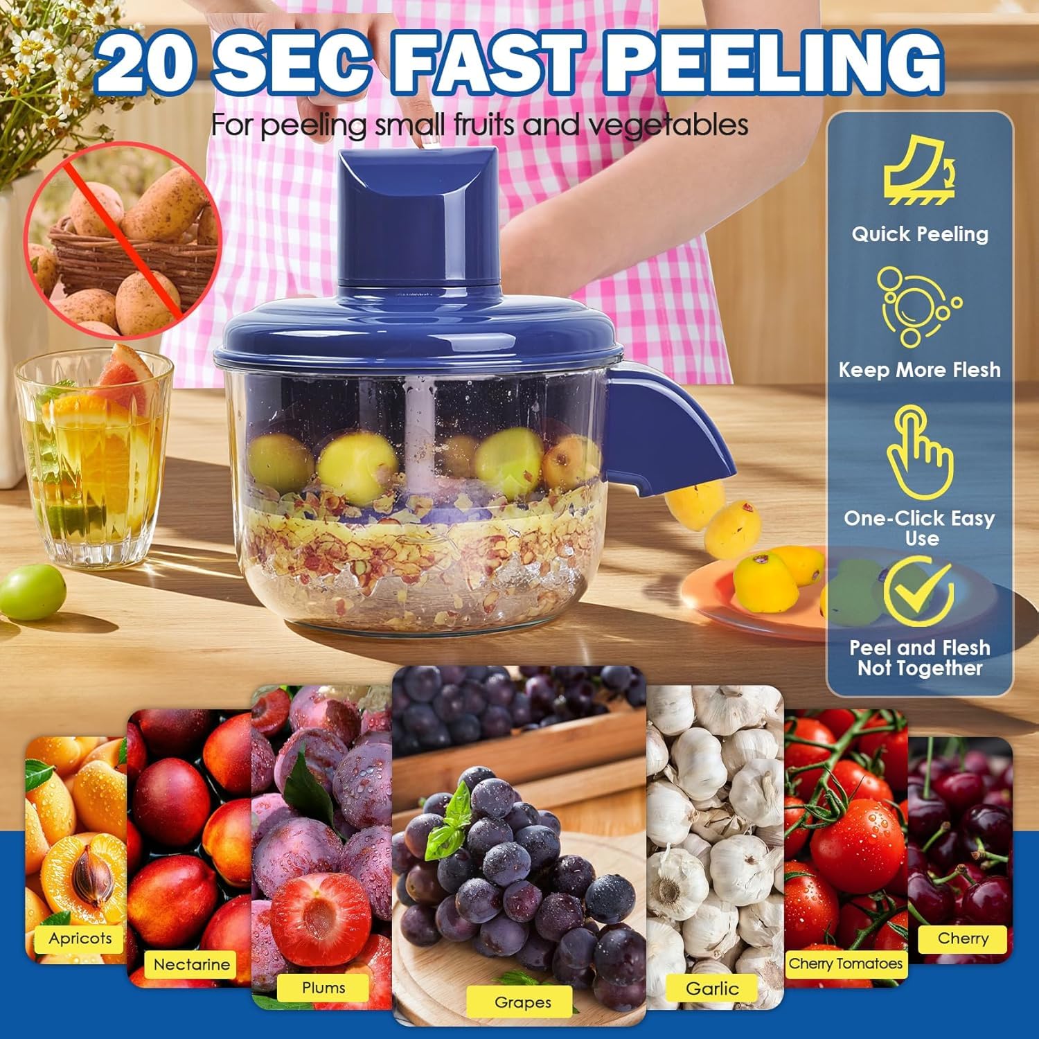 Automatic Electric Peeler – Fast, Safe & Effortless